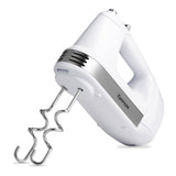 Kenmore 5-Speed Hand Mixer/Blender, 250 Watts, with Beaters, Dough Hooks, Liquid Blending Rod, Automatic Cord Retract, Burst Control, and Clip-On Accessory Storage