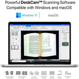 QERTYHJK Book Document Scanner High Definition 16MP Portable TeacherCapture Size A3 Multi-Language