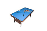 5.5-Foot Folding Billiard/Pool Table (Blue Original) RACK