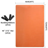 Hatha Yoga Large TPE Yoga Mat 6'x4'x1/2" Extra Thick Non-Slip Exercise Mat - for Yoga Pilates & Home Gym Workouts(Orange) Hatha yoga