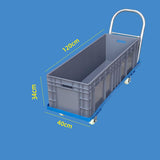 Heavy Duty Foldable Push Cart Dolly with Swivel Handle Flat Bed Platform Truck on Wheels