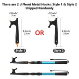 SANLIKE Telescopic Boat Hook for Docking, Extendable Marine Docking Pole with Luminous Design, Rust-Resistant Aluminum, Non-Slip Handle, Lightweight Boat Accessories for Kayak Fishing Pontoon