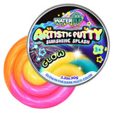 WATERELF Glow in The Dark Putty Slime for Kids, Fidget Sensory Artistic Therapy Putty Toys for Boys Girls Adults, Stress Relief Non-Sticky, Pink/Yellow/Orange