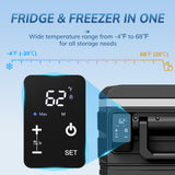 Antarctic Star 12 Volt Refrigerator,68QT(64L)Electric Cooler Compressor, -4℉~68℉ Portable Refrigerator,Car Fridge 12/24V,BLACK