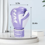 PiscatorZone Boxing Training Gloves Punching Bag Gloves for Women & Adult, Professional Shockproof Gloves for Training Playing Muay Thai, Sparring, Fighting Kickboxing (Purple, 10OZ) PiscatorZone