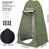 Pop-up Shower Tent & 20L Solar Shower Bag Combo - Waterproof Camping Privacy Shelter with Portable Heated Water Reservoir for Outdoor Bathing, Beach, Hiking (Green, 120x120x190cm)