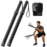 Battle Ropes, Cordless Battle Ropes, Suitable for High-Intensity Interval Training, Quiet Fitness Equipment for Men & Women, Versatile Exercise Equipment for Apartment and Travel Exercise (Black)