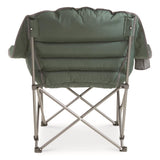 Guide Gear Oversized Extra Large Padded Camping Chair, Portable, Folding, Large Camp Lounge Beach Chairs for Outdoor, Adults, Men and Women, Heavy-Duty 400 Pound Capacity, with Cup Holder Green