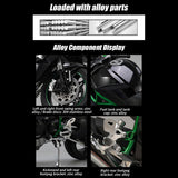 1/6 Scale Alloy Dynamic Motorcycle Model with Ignition System and Smoke Spray, Die-cast Motorcycle Gift for Adult Collectors & Enthusiasts