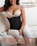 Waist Trainers for Women for Daily Wear, Faja Body Shaper Corset with Tummy Control for Workouts, Postpartum Recovery, and Yoga Sessions — Breathable and Supportive Black