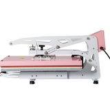 16x24 Semi‑Automatic Heat Press Machine, Heat Transfer Printer, Pink