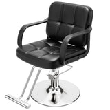 Barber Chair for Hair Stylist- Comfortable Cushion，360° Swivel，Adjustable Height，Capacity 350 LBS with Heavy Duty Hydraulic Pump，Hairdresser Salon Chair for for Hair Stylists，Home，Barbershop