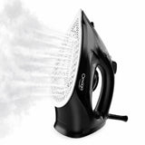 OMAIGA Steam Iron for Clothes, 1500W Iron with Rapid Heating, Non-Stick Ceramic Soleplate, Burst of Steam, Self-Cleaning, Auto-Off, Anti-Drip, 11.84oz Water Tank Ironing Clothes for Home, Black