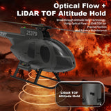 X-MechFun 1/16 Scale F119S MD500 LittleBirds RC Helicopter, 2.4G 9CH Flybarless Rotor Military Helicopter Model, 6G/3D Switchable Modes Aircraft with Takeoff/Landing (Professional Player)