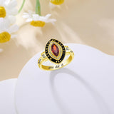Oseew Class 2027 Senior Graduation Ring for Women High School (Yellow Gold)