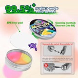 WATERELF Glow in The Dark Putty Slime for Kids, Fidget Sensory Artistic Therapy Putty Toys for Boys Girls Adults, Stress Relief Non-Sticky, Pink/Yellow/Orange