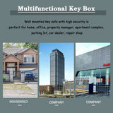 Secure Steel Key Cabinet with 60/80 Hooks, Rounded Corner Design, Easy Installation - Ideal Key Management Solution for Home and Office Organization