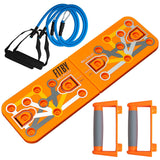 Push Up Board for Men and Women- Multifunctional Workout Equipment- Foldable Push Up Bar- Fitness Gym Equipment- Portable Board for Home Exercise and Workout- Push Up Board by Fitby Fitby