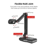 Scanner Portable, Document Book Camera Scanner Auto USB &Play 8MP A3 Scanning Size Compatible for Teachers,Classroom