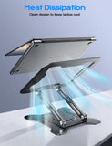 Adjustable Laptop Stand, 360° Rotating Base Ergonomic Computer Stand