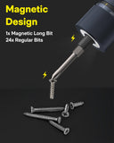 HOTO 25-Piece Upgraded Electric Screwdriver Kit, Cordless Screwdriver