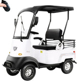 Electric Golf Cart for Adults, Electrically Powered Motor Vehicles, 34-Mile Range, Ideal for Golf Course (Lithium Battery-800W60V30AH)