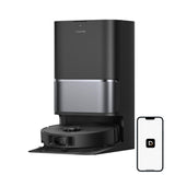 DREAME L40 Ultra Gen 2 Robot Vacuum and Mop with 25,000Pa Suction, Extendable Side Brush and Mop, All-in-One Self-Emptying & Cleaning Dock, Voice & App Control, Black