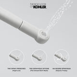 Kohler PureWash M050 Portable Bidet Sprayer, Non-Electric, Compact Design, Adjustable Water Pressure & Nozzle, Easy Clean, Sleek Design, Great for Travel, Honed Black