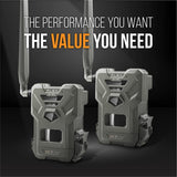 SPYPOINT Flex G-36 Twin Pack Cellular Trail Camera, 36MP Photos and 1080p Videos with Sound, GPS Enabled, Dual-Sim LTE Connectivity, 100' Flash & Detection Range, Responsive Trigger up to .3S SPYPOINT