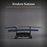 Kraken Katana, 1045 Carbon Steel Hand Forged Full Tang Japanese Sword
