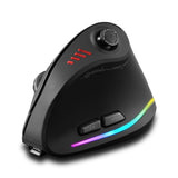 Karlak Vertical Ergonomic Mouse Wireless Vertical Mouse (Black)