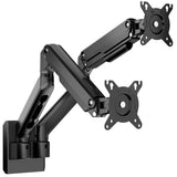 monTEK Dual Monitor Wall Mount, Wobble-Free Spring, 17–32" Full Motion