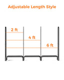 Mars Explo Firewood Rack 6ft, Heavy Duty Fire Wood Storage Racks for Indoor & Outdoor, Metal Log Holders for Firewood，Fireplace Wood Pile Storage Stacker Organizer, Black