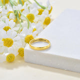 Personalized Gold Band Ring 10k solid Gold For Women/Men Classic Womens Mens Gold Band 3mm Gold Wedding Band Ring Engagement Ring Birthday For Couple Classic Womens Mens Gold Band For Valentines