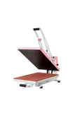 16x24 Semi‑Automatic Heat Press Machine, Heat Transfer Printer, Pink