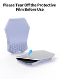 2-in-1 L-Shaped Desk Elbow Pads & & Mouse Pad Set with Wrist Rest, Purple