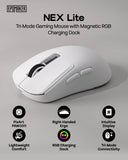 EPOMAKER NEX Lite Wireless Gaming Mouse w/Screens & RGB Charging Dock