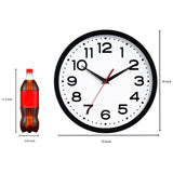 Roymnie Wall Clock Silent Non-Ticking Modern Clock Battery Operated 18 Inch Large Classic Analog Decorative for Classroom, Living Room, Office, Bedroom, School, Hotel (Black)