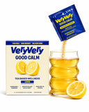 VeryVery Good Tea Lemon Calm Tea Sachets, Ashwagandha, Magnesium & Lemon Balm, No-Steep Dissolving Tea Crystals, Sugar Free Functional Powder Drink Mix, Vegan, Gluten Free, Non GMO, 16 Count