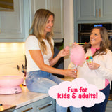 Cotton Candy Express Floss Sugar Variety Pack with 3 - 11oz Plastic Jars of Cherry, Blue Raspberry & Grape Flossing Sugars Plus 50 Paper Cotton Candy Cones Cotton Candy Express