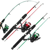 Fishing Rod Gear Set for Beginners Portable Wheel
