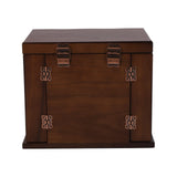 LOYALHEARTDY Large Wooden Jewelry Box Drawer 5 Layers+2 Swing-Out Cabinets, Jewelry Case Cabinet with Mirror and Lock Ring Necklacel Earrling Bracelet Organizer Storage Display Box