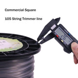 Trimmer Line Square .105 Weed Eater String with High Strength Inner Core 5 LB Commercial Weed Wacker String .105-inch Trimmer