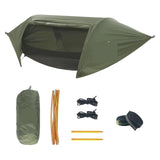 Hammock Tent With Bug Net, Rain Fly，Compatible For Outdoor Camping, Hiking And Hunting, Hanging Bed Swings(Army green)