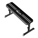 WECENI Black Flat weight Bench, Bench workout, Easy Assembly for Training Bench Press with adjustable height, 600LBS gym bench for Full Body Workout