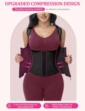 SHAPSHE Waist Trainer for Women, Tummy Control Sports Girdle, Workout Body Shaper with Adjustable Shoulder Strap Black 2XL