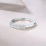 Oseew Created Diamond gold Engagement Ring band