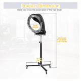 pedenencelia Professional Salon Standing Hair Dryer,3-in-1 Orbital Hair Dryer,LED Control Panel,Adjustable time Temperature,Multiple Mode Options,1200W,with Towel