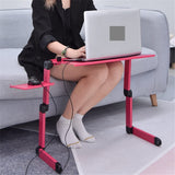 Adjustable Laptop Table for Bed Portable Lap Desk Foldable Stand Multifunctional Notebook Holder for Sofa Office