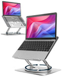 Aoviho 360° Rotating Laptop Stand for Desk | Adjustable, Foldable, Portable Aluminum Ergonomic Riser